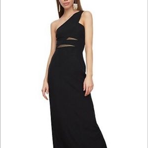 black floor length dress